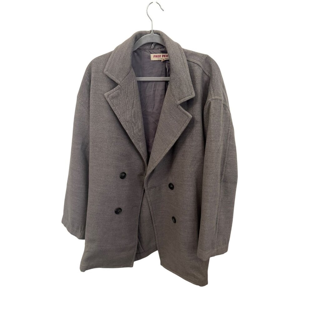 Free People gray oversized women's coat size M